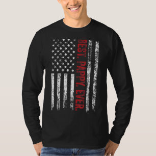 Mens Best Pappy Ever American Flag Papa Father' T-Shirt