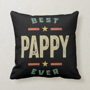 Mens Best Pappy je Vater Opa-Geschenk Kissen