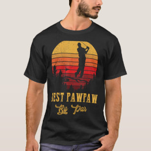 Mens Best Pawpap by Par Vatertag Golf Golfer T T-Shirt