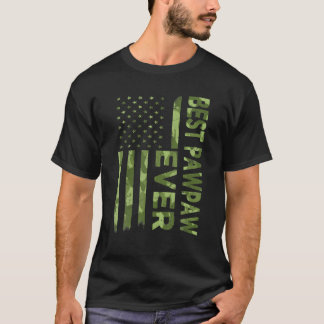 Mens Best Pawpaw Ever Father's Day Camouflage Amer T-Shirt