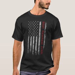 Mens Best Pawpaw je US-amerikanische Flagge für Va T-Shirt