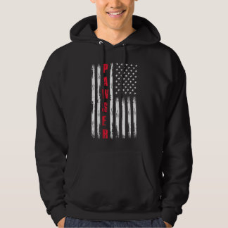 Mens Best Pawser je US-Flagge für Stepdad Fatheru2 Hoodie