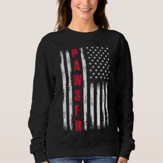 Mens Best Pawser je US-Flagge für Stepdad Fatheru2 Sweatshirt