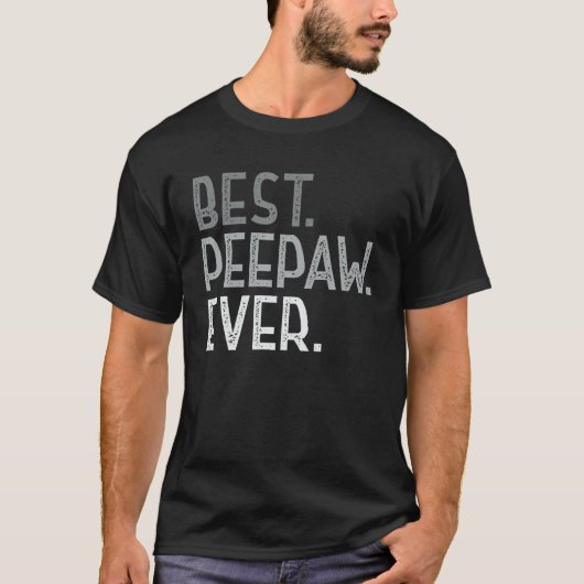 Mens Best Peepaw jemals für Großvater Männer Funny T-Shirt (Vorderseite)
