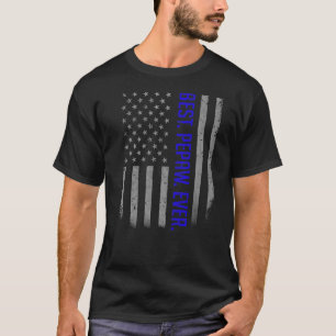 Mens Best Pepaw je US-amerikanische Flagge für Vat T-Shirt