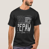 Mens Best Pepaw jemals American Flag Grandpa-Gesch T-Shirt (Vorderseite)