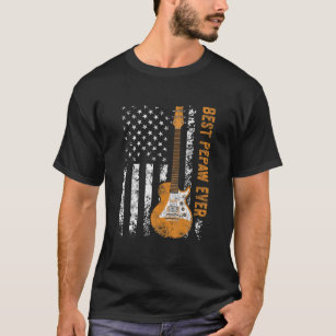Mens Best Pepaw jemals American Flag Guitar Christ T-Shirt