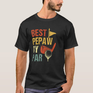 Mens Best Pepaws by Par Vatertag Golf Golfer T-Shirt