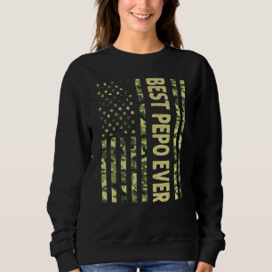 Mens Best Pepe je US-amerikanische Flagge Großvate Sweatshirt