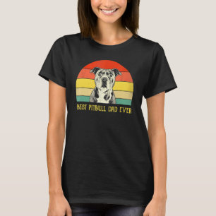 Mens Best Pitbull Vater je Pitbull Dog Vathers Da T-Shirt