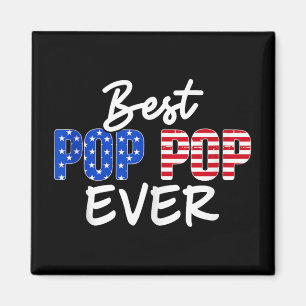 Mens Best Pop Pop American Flag Fathed Day Tank T Magnet