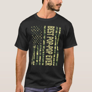 Mens Best Pop Pop je US-amerikanische Flagge Großv T-Shirt