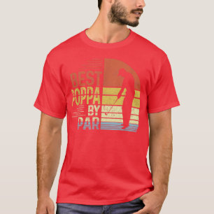 Mens Best Poppa by Par Daddy Vatertag Gol. T-Shirt