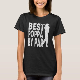 Mens Best Poppa Par Vintag Pro Golfer Vater' T-Shirt