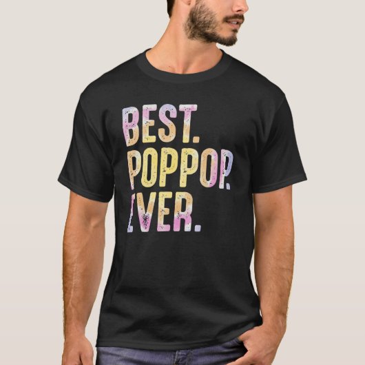 Mens Best Poppop je für Men Großad Vater's Da T-Shirt (Vorderseite)