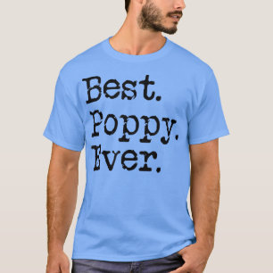 Mens Best Poppy je Großvater Opa Geschenk von T-Shirt