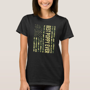 Mens Best Poppy je US-amerikanische Flagge Großfet T-Shirt