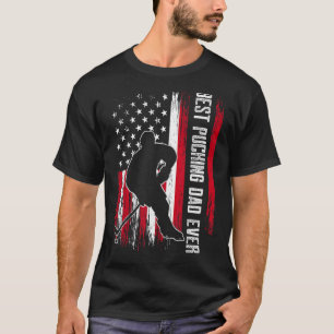 Mens Best Pucking Vater Ever Ice Hockey Player Goa T-Shirt