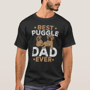 Mens Best Puggle Vater je Hunde Väter Tag Niedlich T-Shirt