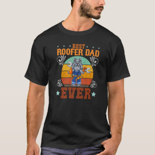 Mens Best Roofer Vater je Dachdecker Tilervater T-Shirt