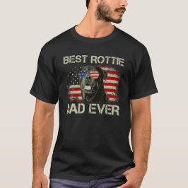 Mens Best Rottie Vater je Tshirt Rottweiler Americ