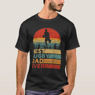Mens Best Rugby Vater Ever Funny Vintag Rugby Fath T-Shirt