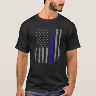 Mens Best Single Vater je amerikanische Flagge für T-Shirt