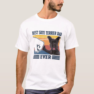 Mens Best Skye Terrier Vater Ever Funny Dog Lover T-Shirt