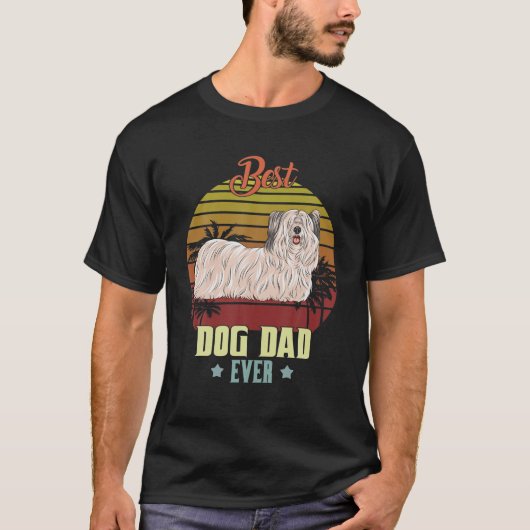 Mens Best Skye Terrier Vater je Daddy Dog Lover Ow T-Shirt (Vorderseite)