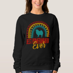Mens Best Spitz Vater Ever Rainbow Spitz O Sweatshirt