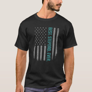 Mens Best Stepdad je American Flag für Vater' T-Shirt