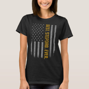 Mens Best Stepdad je American Flag für Vater' T-Shirt