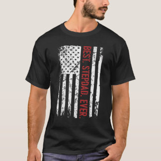 Mens Best Stepdad je US-amerikanische Flagge für d T-Shirt