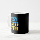 Mens Best Tato je Ukraine Vatertag Ukrainisch Kaffeetasse (Vorderseite Links)