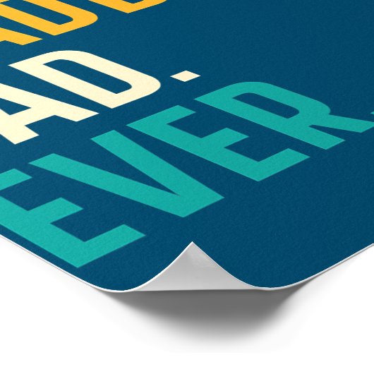 Mens Best Tobeat Vater Ever Funny Vathday Poster (Ecke)