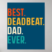 Mens Best Tobeat Vater Ever Funny Vathday Poster (Vorne)