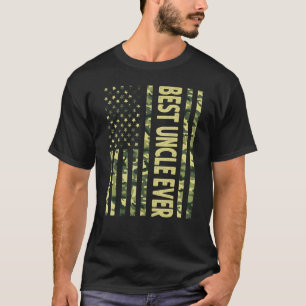 Mens Best Uncle Ever US American Flag Großpa Fan T-Shirt