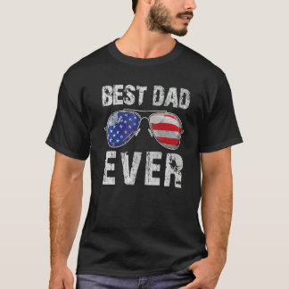 Mens Best Vater aller Zeiten mit amerikanischer Fa T-Shirt