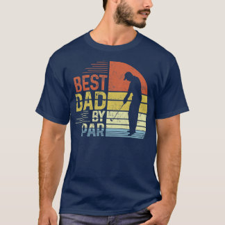 Mens Best Vater by Par Daddy Vatertag Geschenk Gol T-Shirt