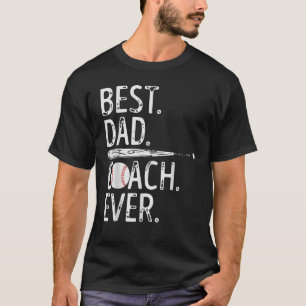 Mens Best Vater Coach je Baseball Patriotic für FH T-Shirt