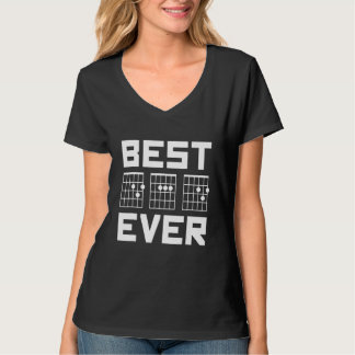 Mens Best Vater je Gitarrenakkorde für Musiker Tod T-Shirt