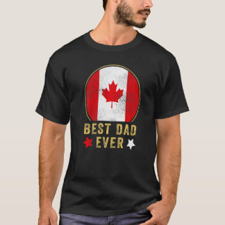 Mens Best Vater je kanadisches Vaterland Kanada T-Shirt