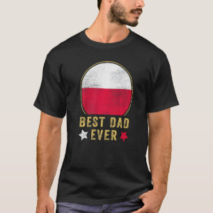 Mens Best Vater je Polnisches Vaterland Polen Fl T-Shirt