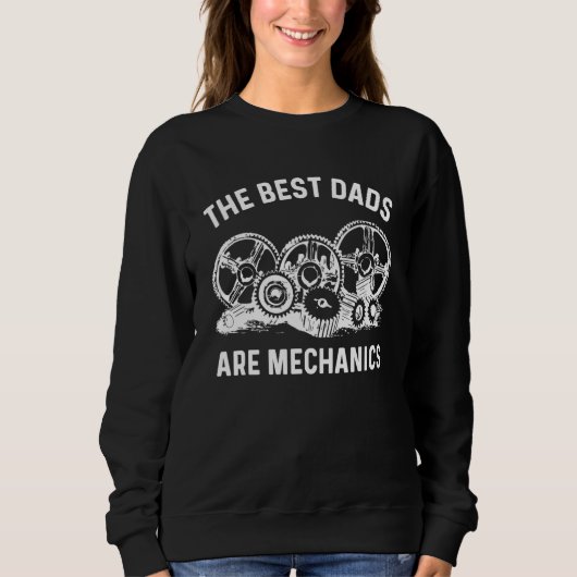 Mens Best Vater Mechanic Gears Auto Teil Diesel Au Sweatshirt (Vorderseite)