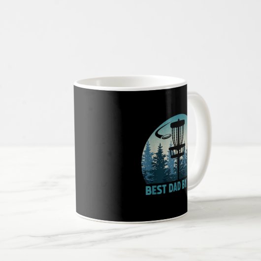 Mens Best Vater Par Funny Disc Golf Frisbee Golfe Kaffeetasse (VorderseiteRechts)