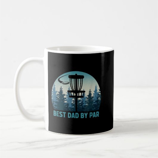 Mens Best Vater Par Funny Disc Golf Frisbee Golfe Kaffeetasse (Links)