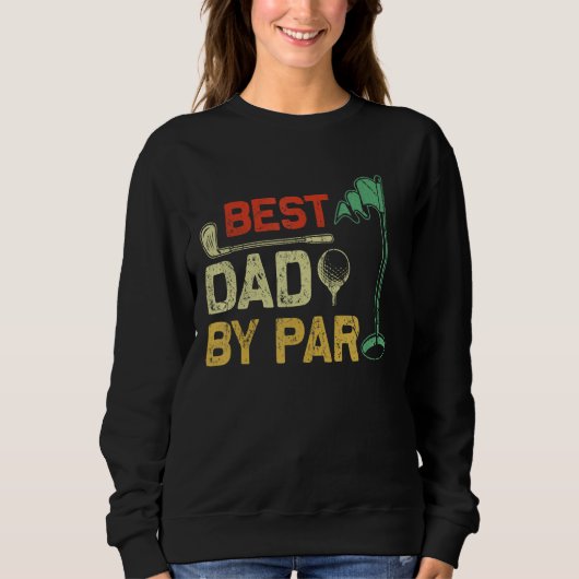 Mens Best Vater Par Golf Funny Sweatshirt (Vorderseite)