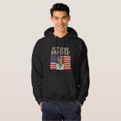 Mens Best Welsh Corgi Dad Ever Us Flag Patriotic P Hoodie (Vorne ganz)