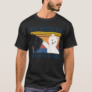 Mens Best Westie West Highland White Terrier Vater T-Shirt