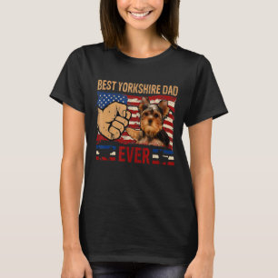 Mens Best Yorkshire Vater je American Flag Dow Ow T-Shirt